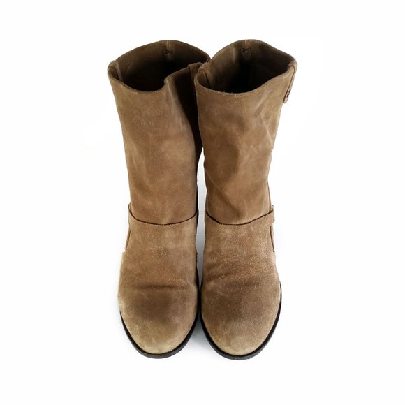 COCLICO Boots Ankle Boots 38 Tan Taupe Suede sz 7.5 - Picture 4 of 7